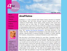 Tablet Screenshot of anapilates.com